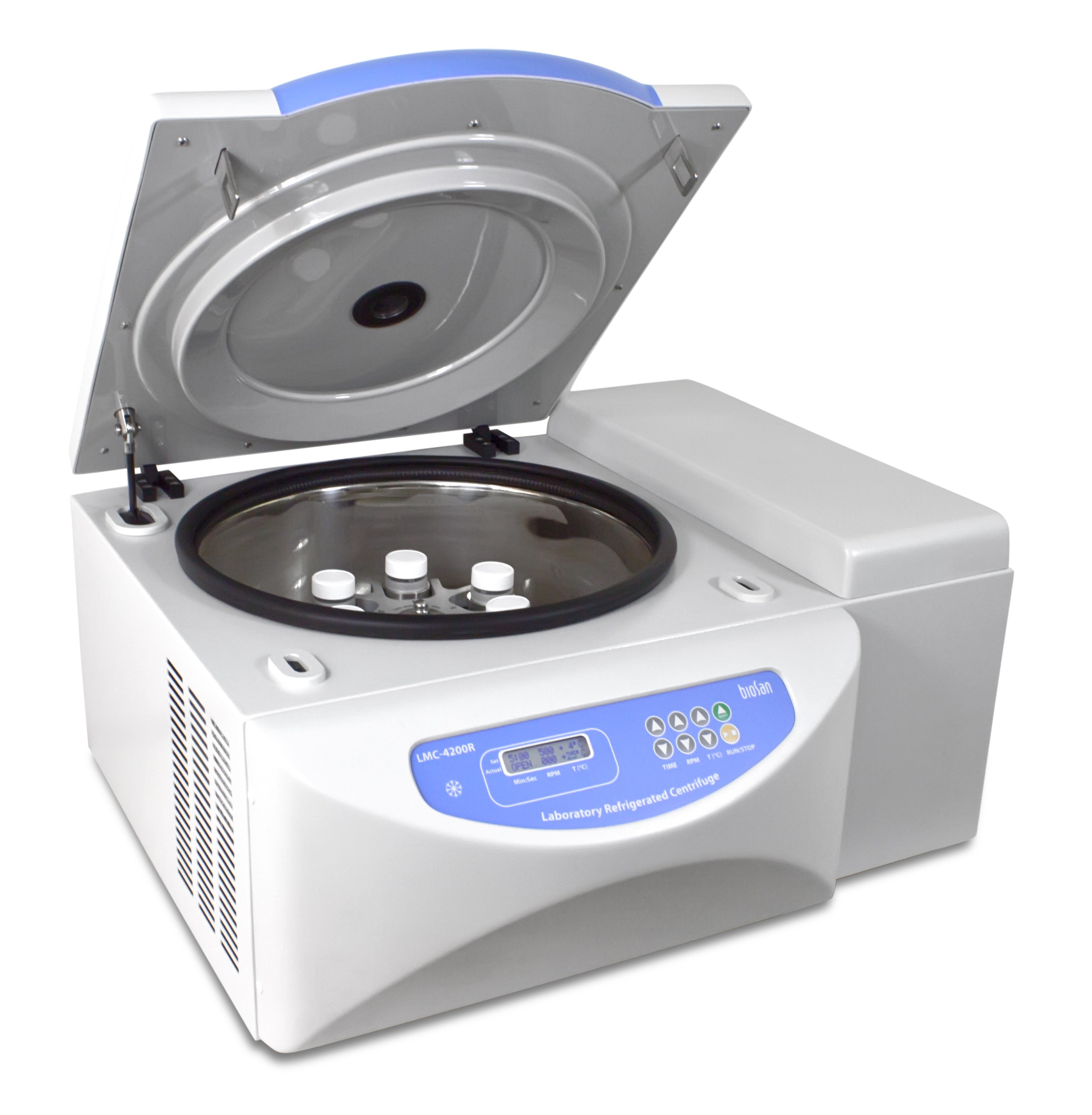 Refrigerated laboratory centrifuge (no rotors included)