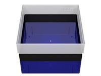 Box without divider, blue/black