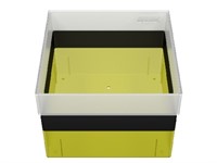 Box without divider, yellow/black