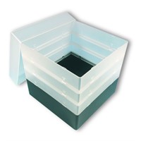 Box without divider, box+lid black
