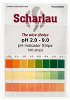 pH indicator strips pH 0-6