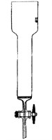 Ion Exchange Tube,  PTFE stopcock, w filter Porosity 2, 150x10mm