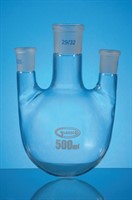 Flasks Round Bottom, 3 necks parallel 500ml, Sockets NS24/29 + 2x19/26