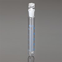 Test Tube w joint & stopper, graduated, 50ml, 200x25mm, NS19/26