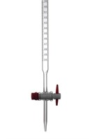 Burette with Straight Bore PTFE Key Stopcock, ASTM E-287, 10ml