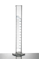 Measuring Cylinder w spout & hexagonal base, Lot Certificate, 2000ml