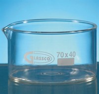 Crystallizing Dish w spout, 500ml, D115xH65mm, borocillate glass 3.3