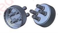 PharmaTainer 70mm, 4 port cap, 4 internals, PP (Non-Sterile)