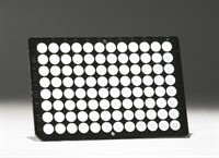 FrameStar 96 non skirted, low profile, black frame, white wells