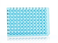 96well PCR plate, blue, black grid ref.