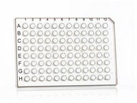 96 well semi skirted PCR plate, natural