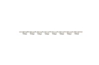 Certified 0.2ml 8 Strip Flat Caps ( optically clear ) Natural