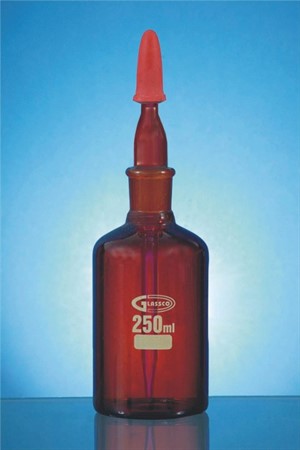 Dropping Bottle, Amber, 60ml, stopper NS14/23