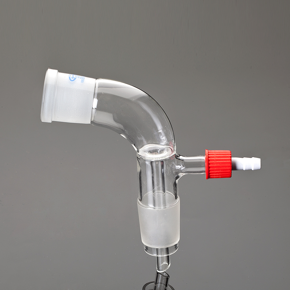 Adapters, Receiver, bend w vacuum connection in plastic, NS19/2624/29